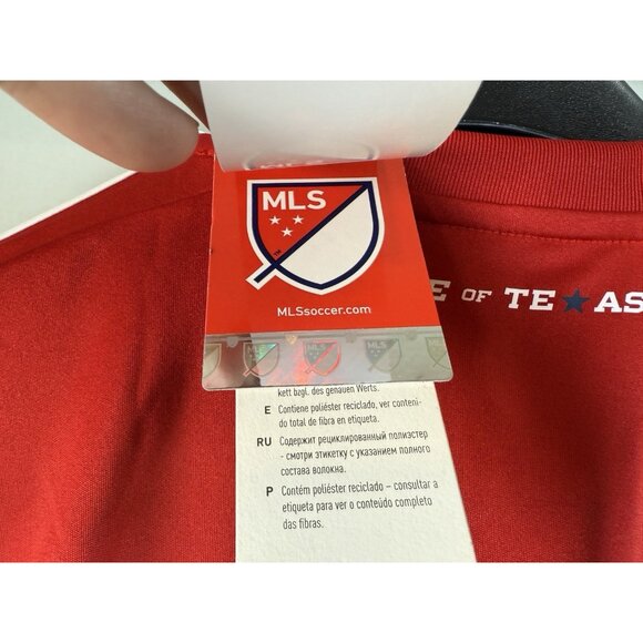 FC Dallas 2019 Home Replica Jersey Men’s T shirt Adidas Red, Small S, New W/Tags - Picture 13 of 16